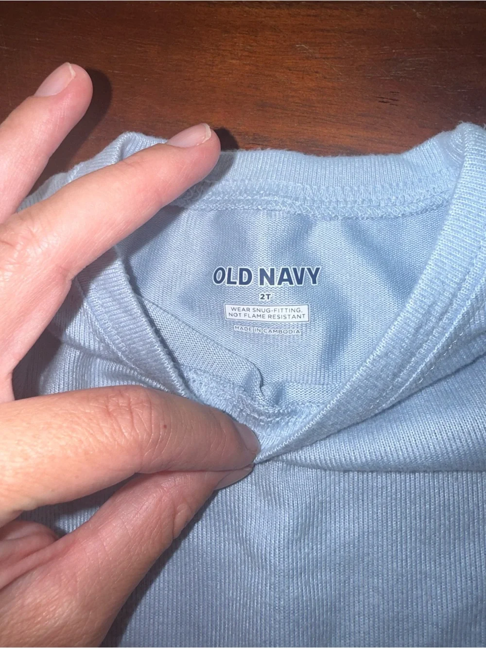 Old Navy Pale Blue‎ Kids Thermal Pajama Set